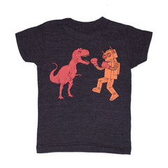 Robot vs Dinosaur T-shirt